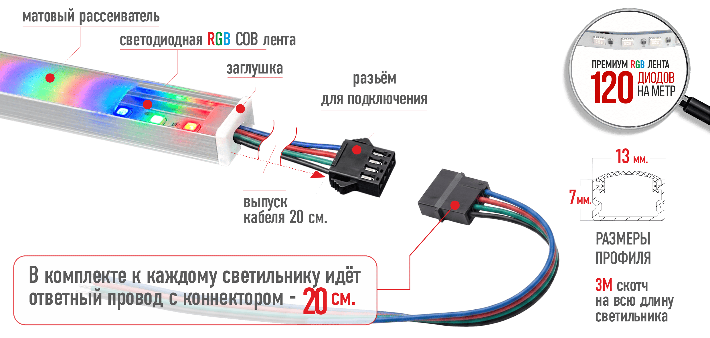 RGB светильник